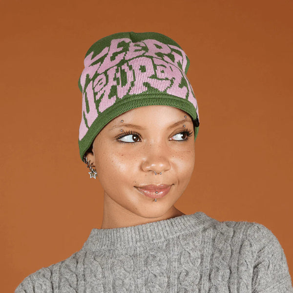 Oh So Pretty Satin Lined Logo Beanie