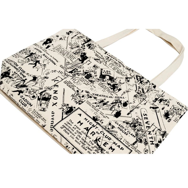 Canvas Nightclub Map Tote Bag