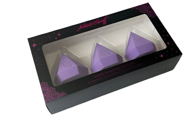 Purple Diamond Makeup Sponge (3 pack)