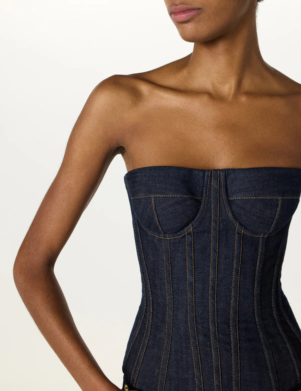 Denim Corset