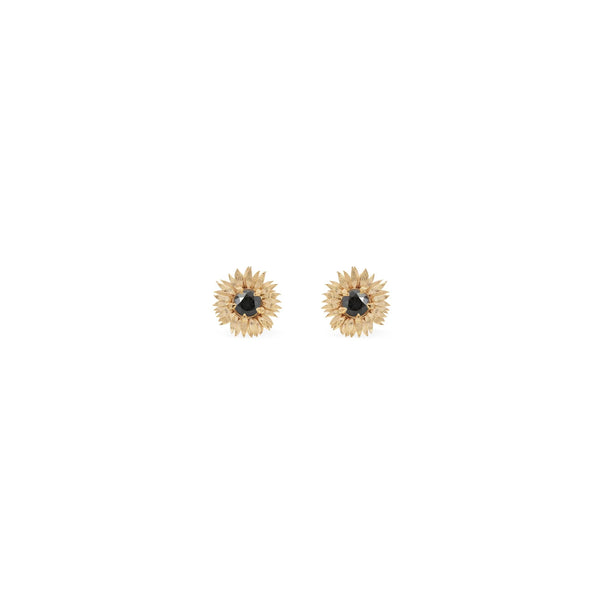 Flora Sunflower Earrings in 14K Gold