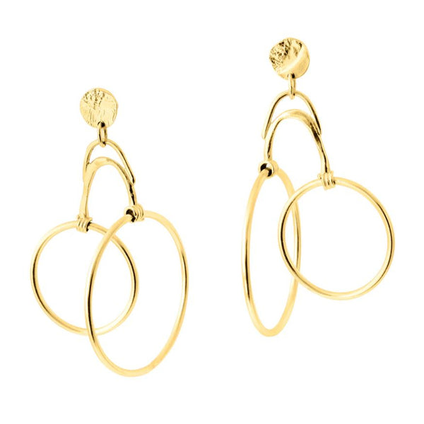 Double Dutch Double Hoop Earrings