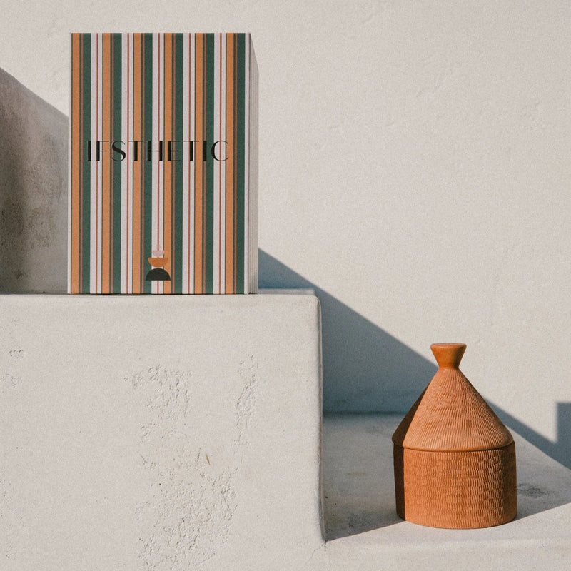 ÌHÉ Candle in Sharan Clay - Ajé Butta