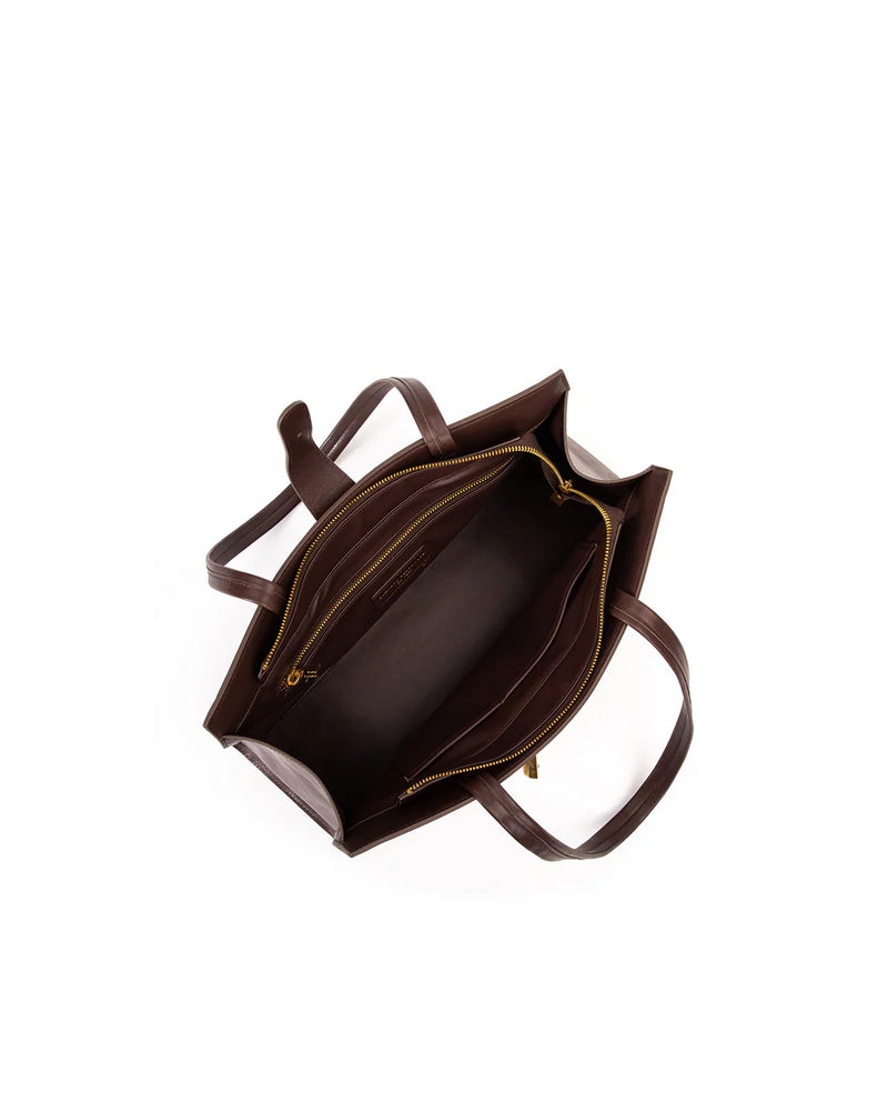 Leah Bag in Brown Leather