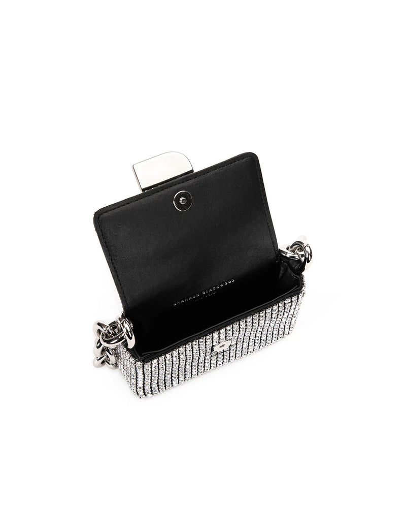 Micro Nia Bag in Black Crystal