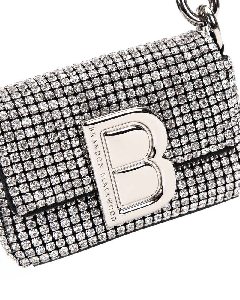 Micro Nia Bag in Black Crystal
