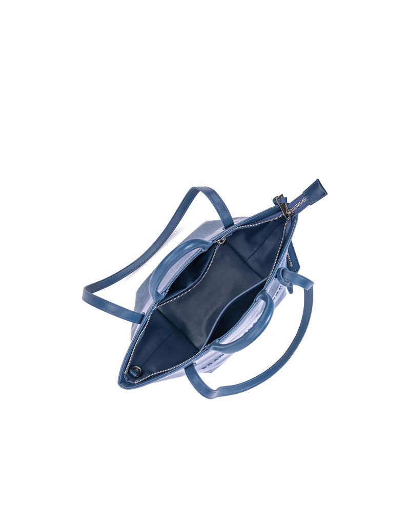 Mini Everyday Tote in Waxed Denim
