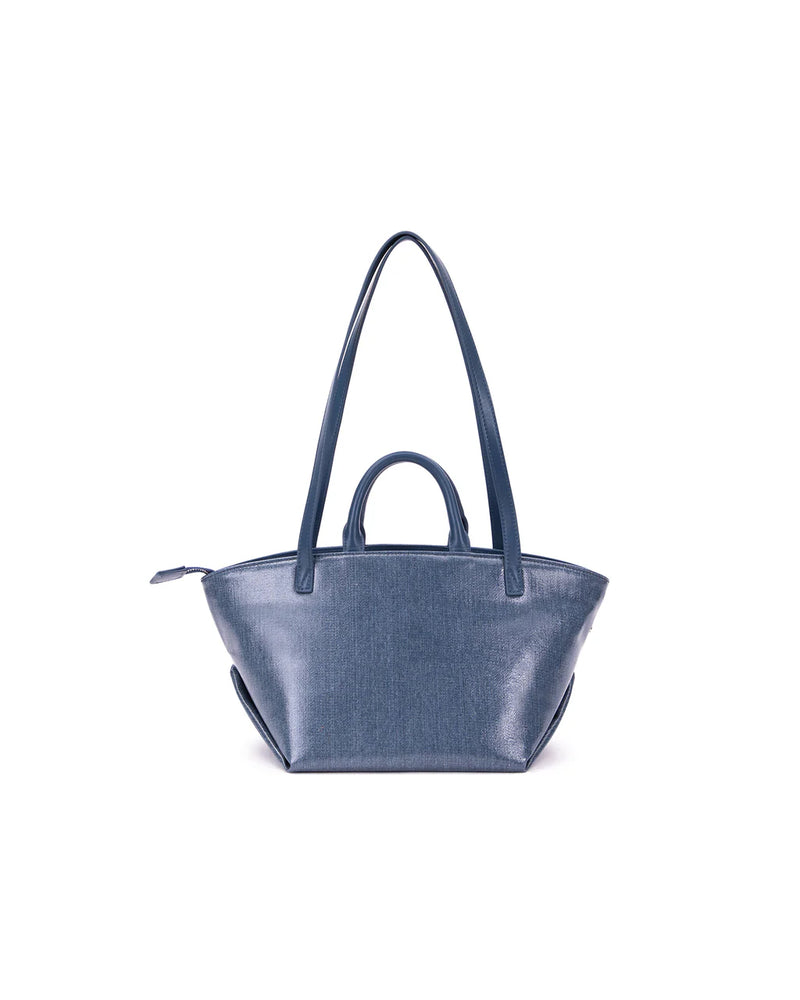 Mini Everyday Tote in Waxed Denim