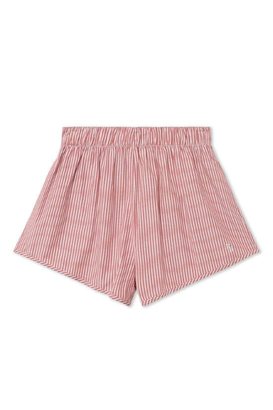 Ferry Boxer Short in Maroon Stripe