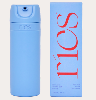 The Essential Refillable Travel Bottle in Runaway Blue