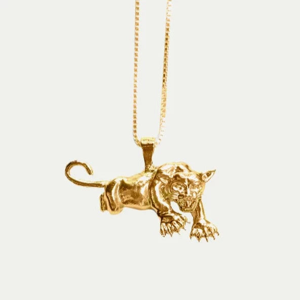 Black Panther Party Necklace in Gold